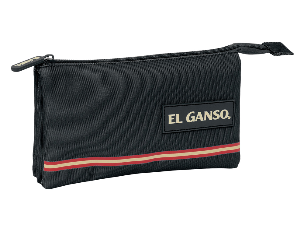 BOLSO ESCOLAR PORTATODO SAFTA TRIPLE EL GANSO BASICS 30X220X120 MM