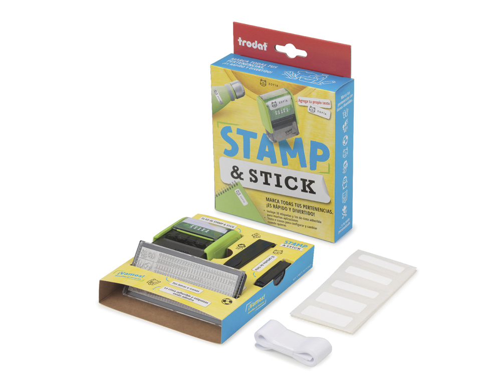 KIT TRODAT PARA MARCADO DE TEXTIL Y OBJETOS PERSONALES